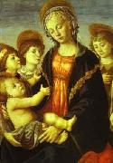 Sandro Botticelli Madonna and Child, Two Angels and the Young St. John the Baptist USA oil painting reproduction